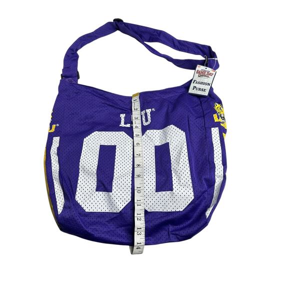 NEW NCAA LSU Tigers Jersey Tote Bag Purse or Gameday Travel Crossbody Shoulder - Picture 5 of 5
